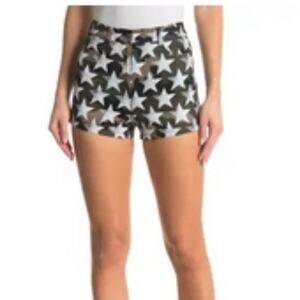 Valentino Denim Star Print Shorts size 4